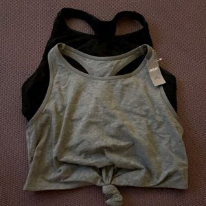 Aerie Racerback Shelf Sports Bra Bralette S x2